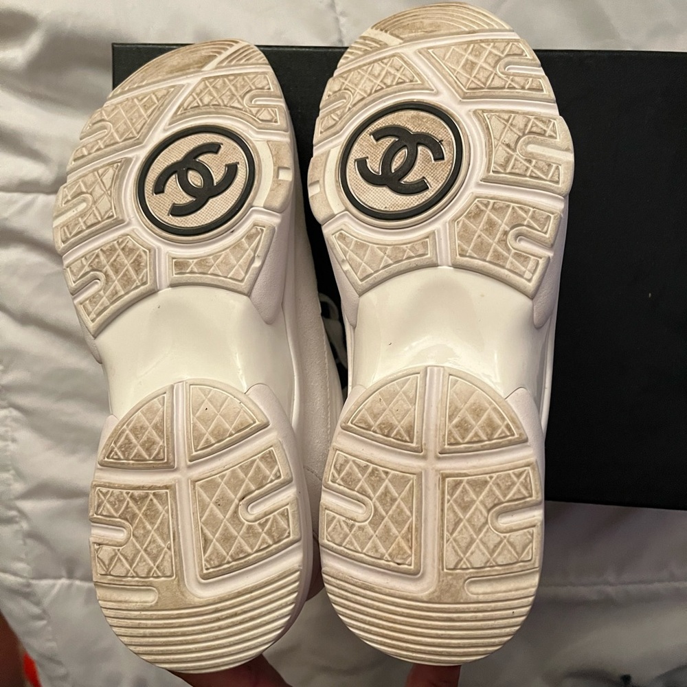 Gently worn authentic Chanel Trainer sneakers